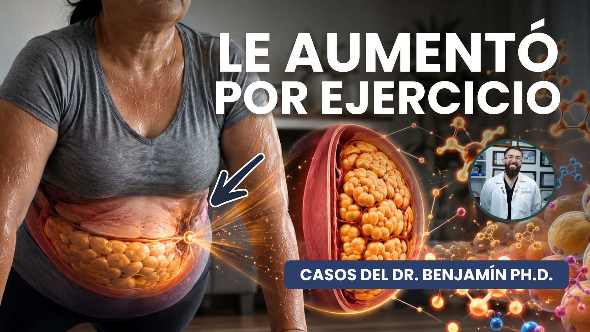 caso aumenta ejercicio y grasa visceral